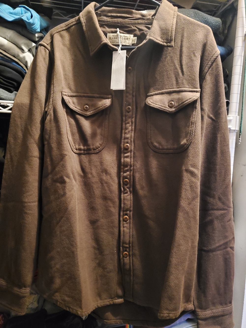 Outerknown Chroma Brown Blanket Shirt - Picture 7 of 7